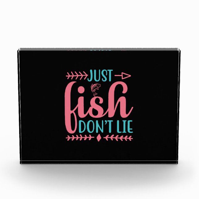 Fishing Art Just Fish Photo Block (Front)
