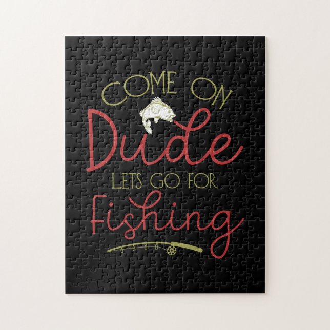 Fishing Art Let Go For Fishing Jigsaw Puzzle (Vertical)