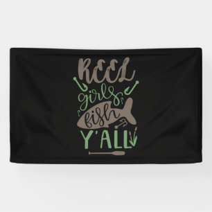 Fishing Art Real Girls Fish Yall Banner