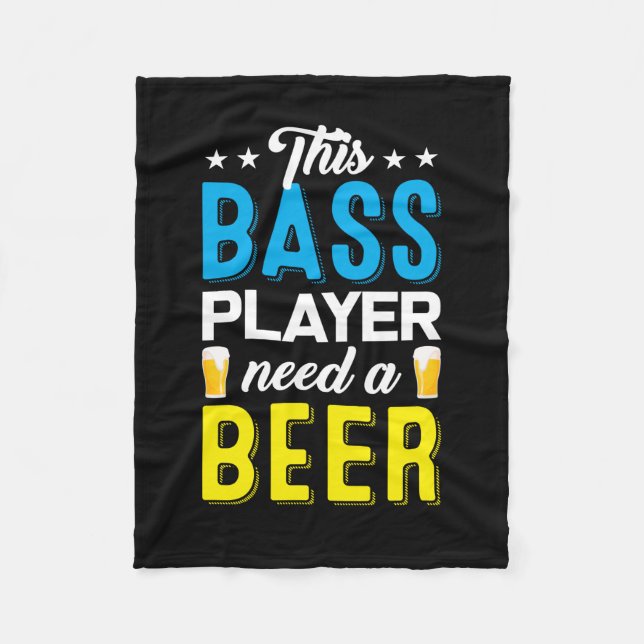 Fishing Art This Fisher Need A Beer Fleece Blanket (Front)