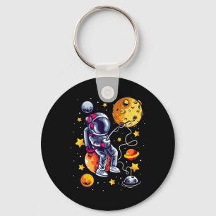 Fishing Astronaut In Space Planets Galaxy Fisherma Key Ring