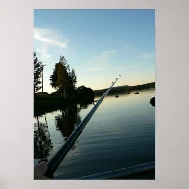 Fishing at Dusk Print (Front)