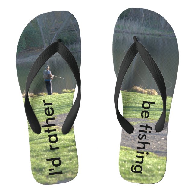 Fishing at Pond Flip Flops (Footbed)