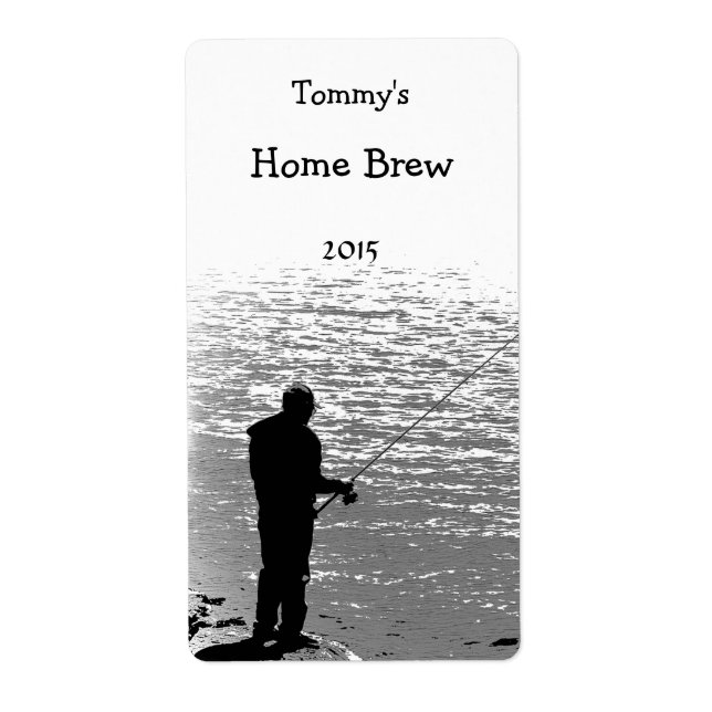 Fishing at the Lake Beer Label (Front)