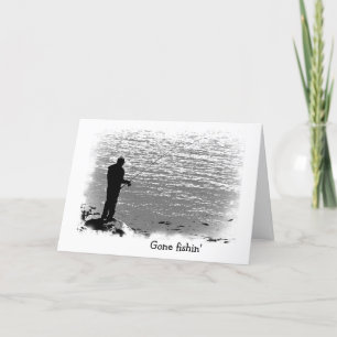 Fishing at the Lake Birthday Card