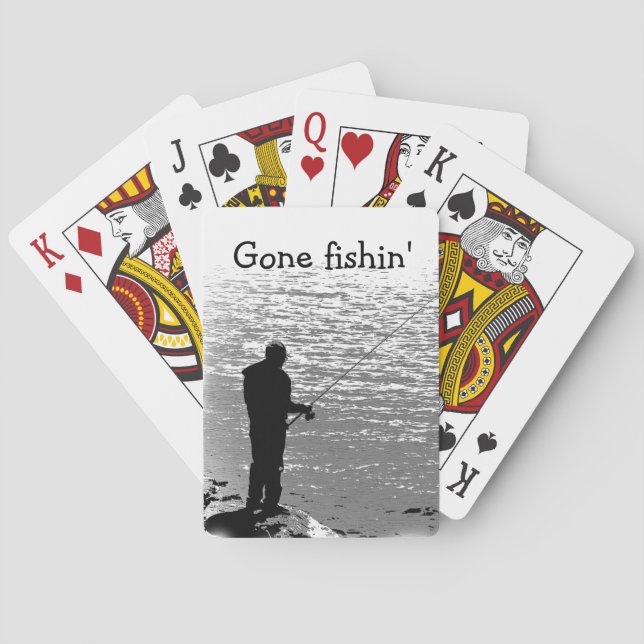 Fishing at the Lake Playing Cards (Back)