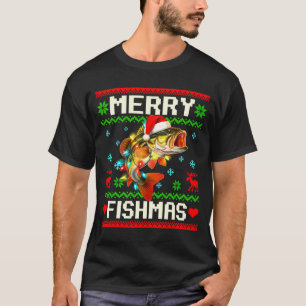 Fishing B Fish Merry Fishmas Fisherman Ugly Christ T-Shirt