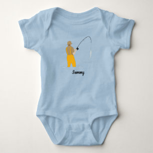 Fishing Baby Bodysuit