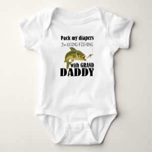 Fishing Baby Jersey Bodysuit