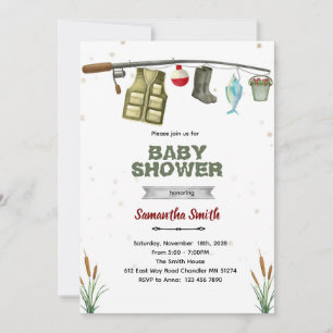 Fishing Baby Shower Invitation