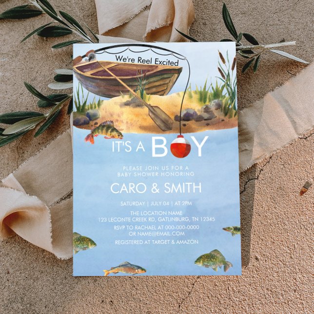 Fishing baby shower invitation (Creator Uploaded)