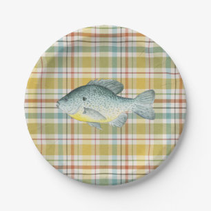 Fishing Baby Shower Paper Plate