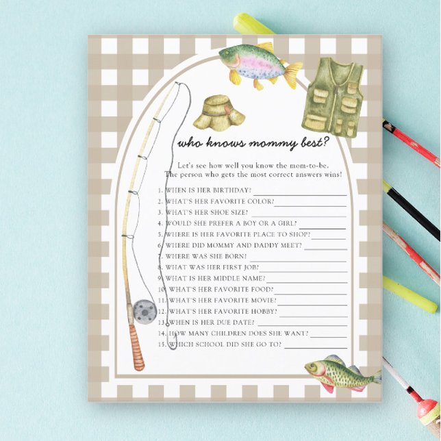 Fishing baby shower - Who knows mummy best (Creator Uploaded)