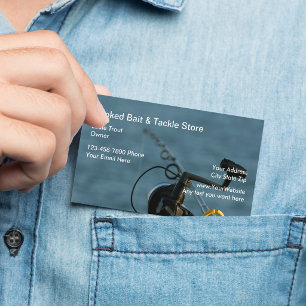 Fishing Bait And Tackle Business Cards