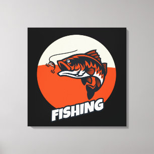 Fishing Bait Orange Canvas Print
