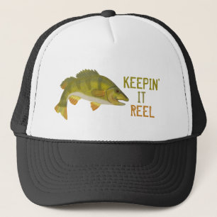 Fishing Bass Fish Funny Keepin' It Reel Trucker Hat