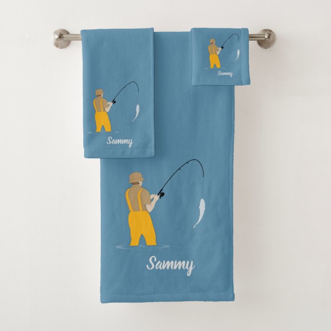 Fishing Bath Towel Set (Insitu)