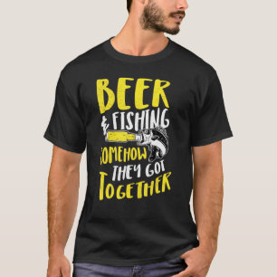 Fishing Beer Alcohol Drinking Squad Fisherman Joke T-Shirt