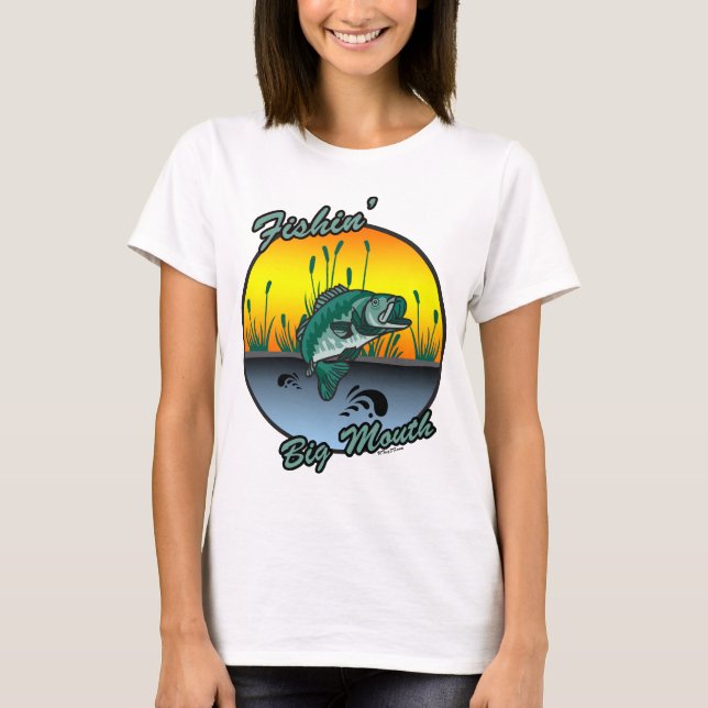 Fishing Big Mouth Fishing Shirts (Front)
