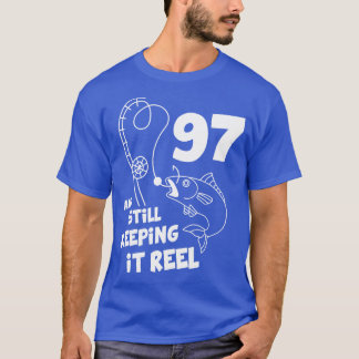 Fishing Birthday 97th Bday Fisher Birthday Gift T-Shirt