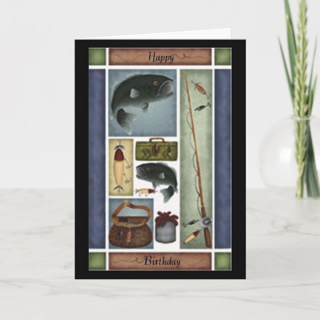 Fishing Birthday Card (Front)