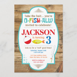 Fishing Birthday Invitation