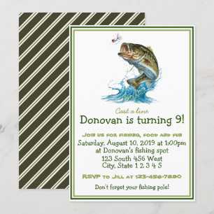 Fishing Birthday Invitation