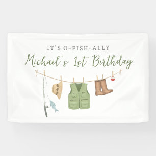 Fishing Birthday Party Banner