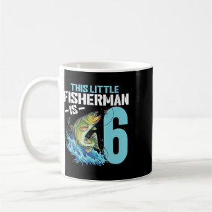 Fishing Birthday Shirt 6 Year Old Boy Fisher 6th B Coffee Mug