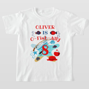 Fishing Birthday shirt O-Fish-Ally