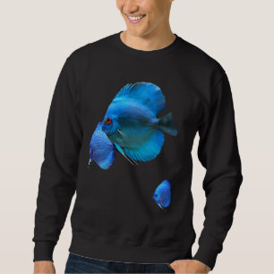 Fishing Blue Discus Fish Sweatshirt