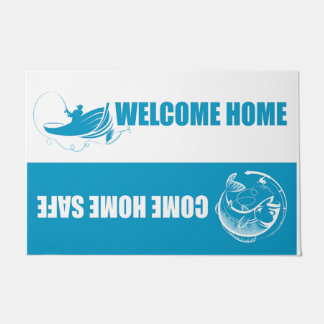 Fishing Blue Doormat, Best Fisherman Presents Doormat