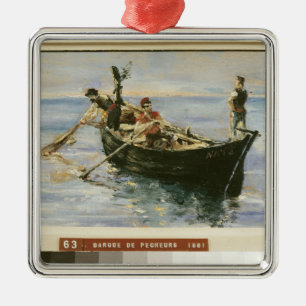 Fishing Boat, 1881 Metal Tree Decoration
