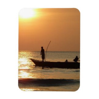 Fishing Boat at Sunset Magnet