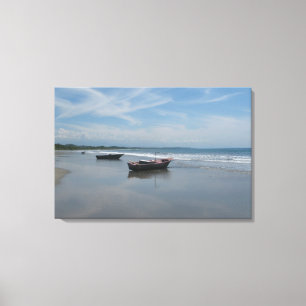Fishing Boat at the Beach Canvas Print