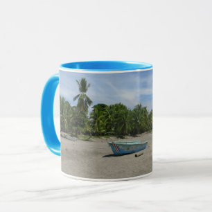 Fishing Boat at the Beach in Costa Rica Mug