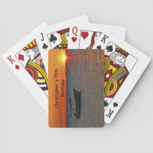 Fishing Boat Birthday Party Favour Playing Cards