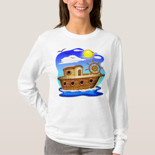 Fishing Boat Cartoon  T-Shirt