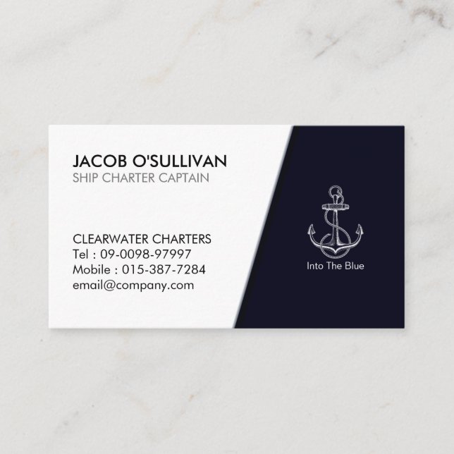 Fishing Boat Charter Business Card (Front)