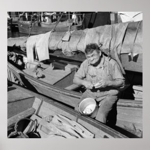 Fishing boat cook - Christmas 1938 Poster