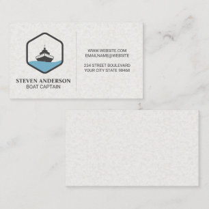 Fishing Boat Cruise Ship Business Card
