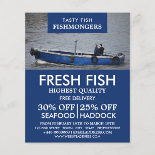 Fishing Boat, Fishmonger/Wife, Fish Market Flyer