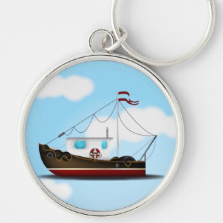 Fishing Boat Key Ring