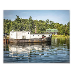 Fishing Boat off Washington Island Photo Print