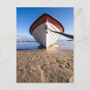 Fishing boat on shore of the Baltic Sea Postcard