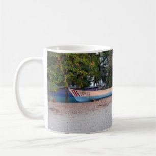 Fishing Boat on Tamarindo Beach, Costa Rica Coffee Mug