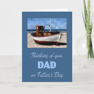 Fishing Boat Painting Father's Day Card