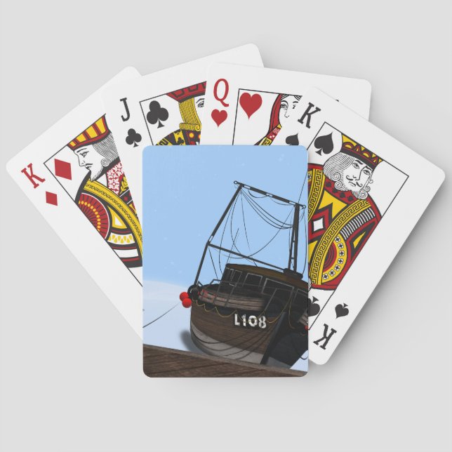 Fishing Boat Playing Cards (Back)