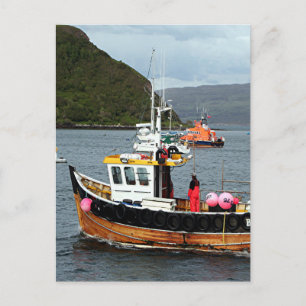 Fishing boat, Portree, Isle of Skye 2 Postcard