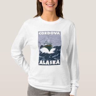 Fishing Boat Scene - Cordova, Alaska T-Shirt